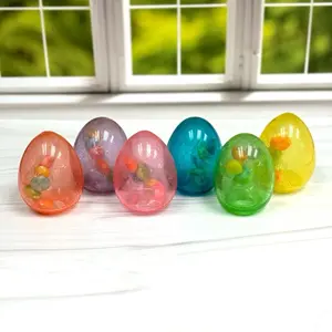 Hollow Hard Candy Easter Egg filled with Easter gummies Hollow Hard Candy Easter Egg filled with Easter gummies