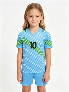 Sports Set 26/27, Boys Girls Soccer Jersey, Breathable Football Fan, Holiday Gift, Training & Casual Wear