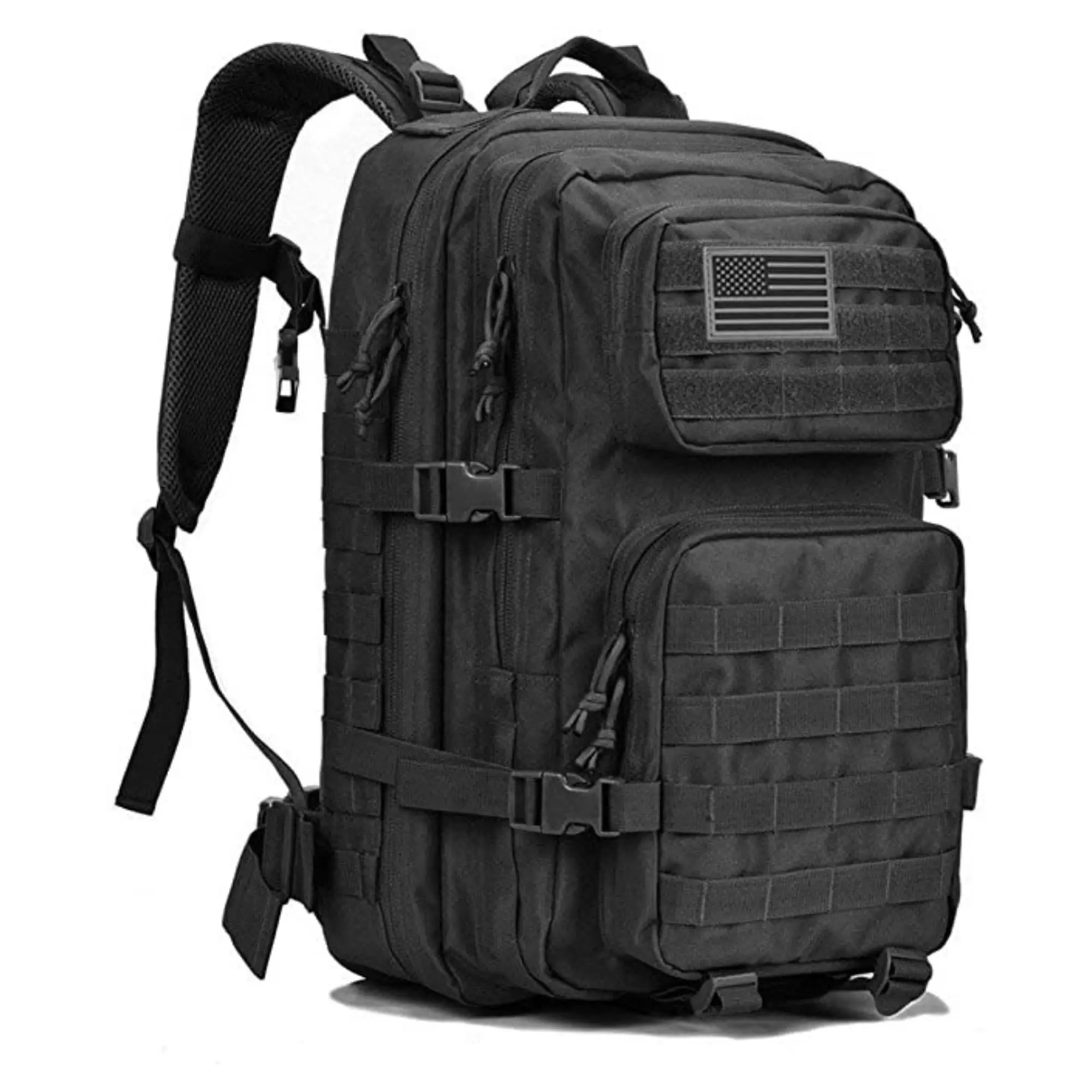 Heavy-Duty Tactical Army Backpack - 40L Military-Grade Molle System Rucksack, Adjustable Straps, Durable Nylon Daypack for Hiking Trekking, Travel Bag