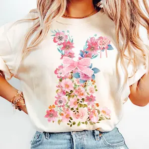 Easter Bundle Tshirt, Easter Day Bundle Shirt, Retro Coquette Easter Bunny, Bible Verse Tshirt