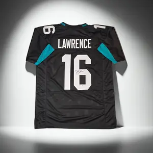 Trevor Lawrence autographed Black football jersey COA (XL)