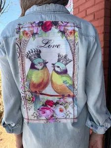 Love Birds Tencel Shirt