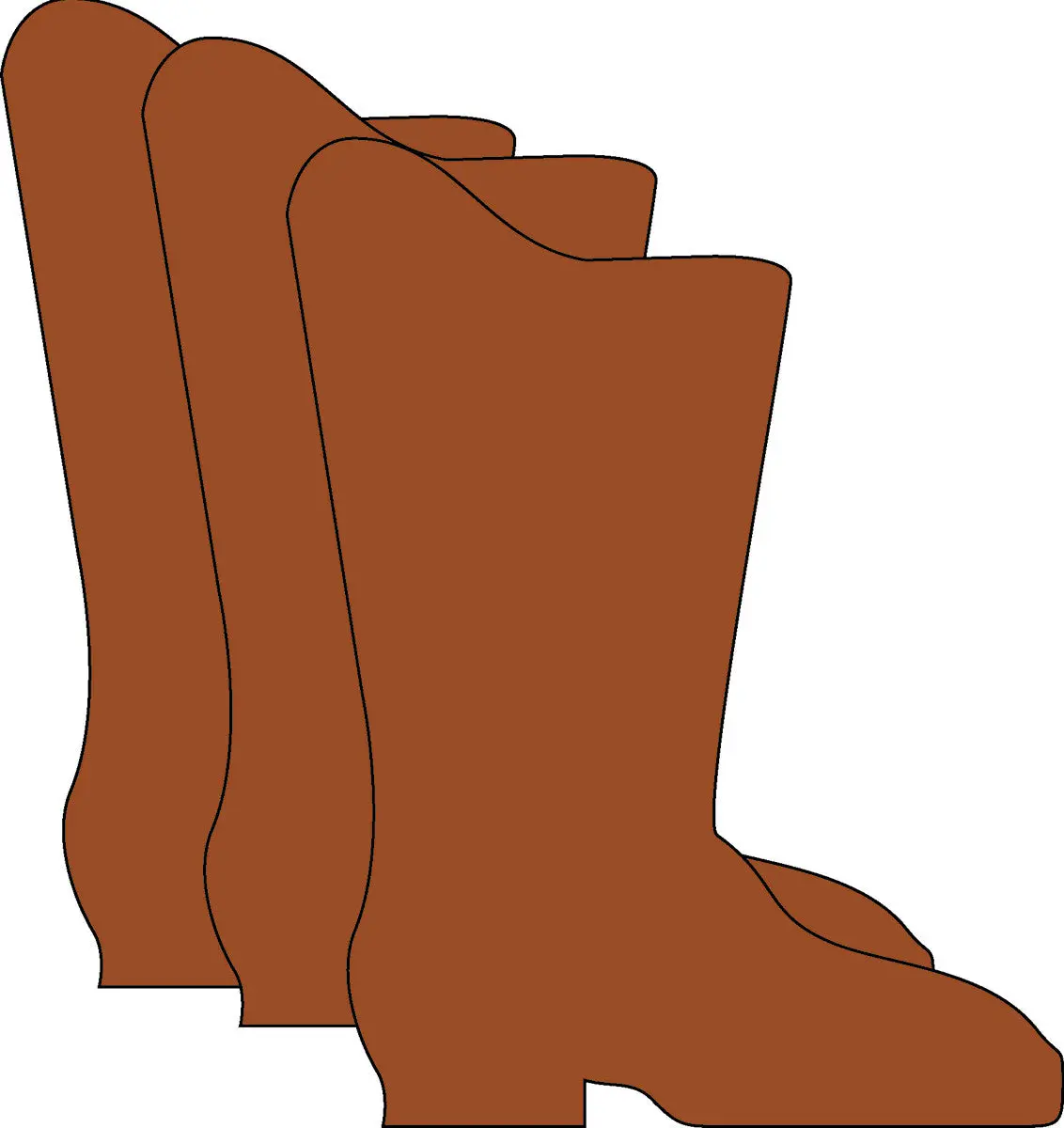 SHAPES ETC. Large Single Color Creative Foam Cut-Outs - Boot