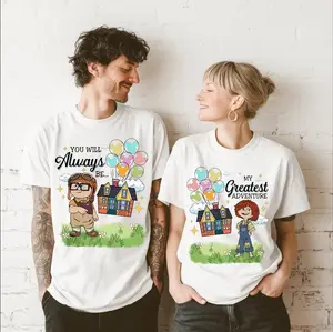 Carl and Ellie Couple Shirt, Couple Matching T-Shirt, His and Her Tee,  Honeymoon tee