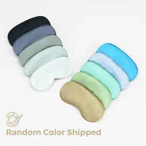 MAXYOYO Silk Sleep Mask – Adjustable Eye Cover, 100% Light Blocking, Travel & Relaxation (Random Color Shipped)