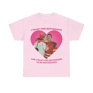 Heated Ilya Shane Shirt, I Want Two Boyfriends Heated Rivalry Comfort Colors T-Shirt, Inspire Show TV Pink Heart Shirt, Gift For Her