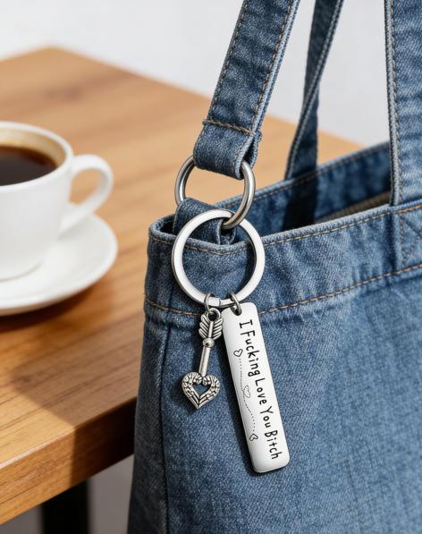 Best Friend Keychain for Women, Stainless Steel Key Chain Engrave I Fking Love You Bith Birthday Christmas Friendship Gift for Bestie Best Friends Female Bff Best Friend Keychain for Women, Stainless Steel Key Chain Engrave I Fking Love You Bith Birthday Christmas Friendship Gift for Bestie Best Friends Female Bff