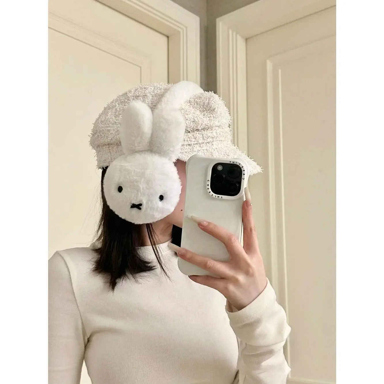 Cute Miffy Kawaii Ear Warmth Warm Eartips Anti Freeze Winter Plush Ear Protectors Anti Cold Protection Girl Gift