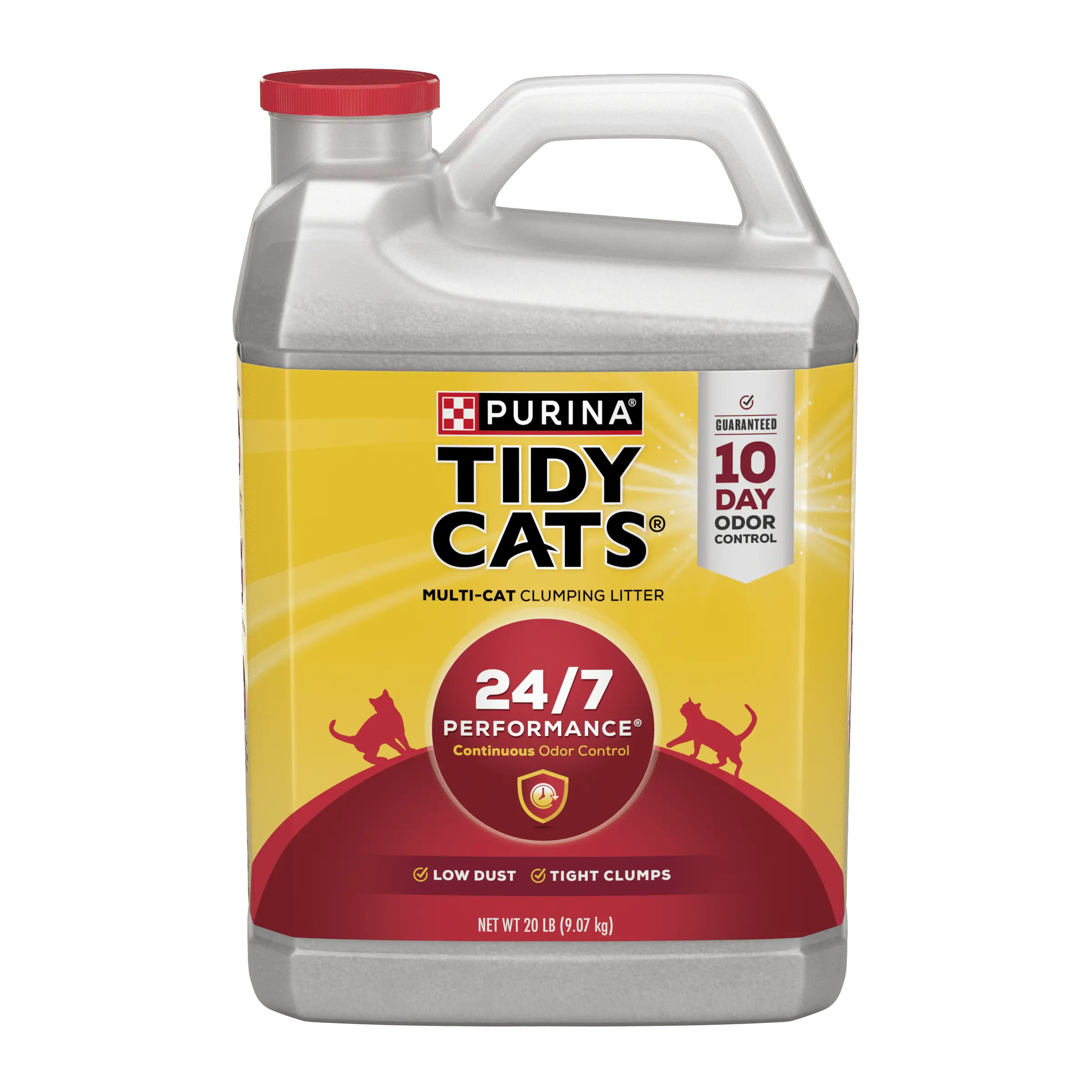 Purina  Clumping Cat Litter, 24/7 Performance Multi Cat Litter, 20 Lb. Jug