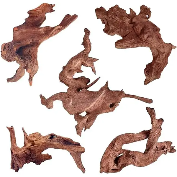 Natural Small Coral Driftwood for Aquarium Decor Fish Tank Decorations, Assorted Driftwood Branch 4-8" 5 Pcs, Reptile Decor