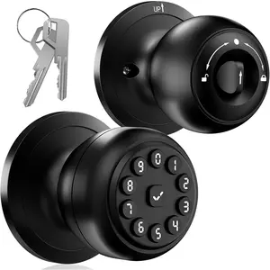 Keypad Door Lock,  Keypad Door Knob with Lock, Door Locks with App Control & Key, Keyless Entry Door Locks for Bedroom, Front Door, , Apartment