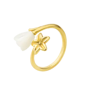 Pikake Bloom Wrap Ring