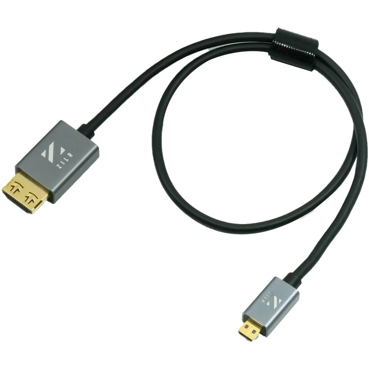 ZILR 4Kp60 Hyper-Thin High-Speed HDMI Secure Cable with Micro Connector - 60fps, 18 Gbps Bandwidth, Flexible Audio-Video Accessory for Mirrorless Camera, Video Games, TV Shows, Cinema Production, Digital Movies
