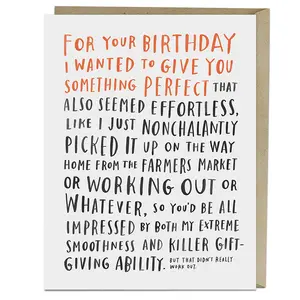 Awkward Birthday Card