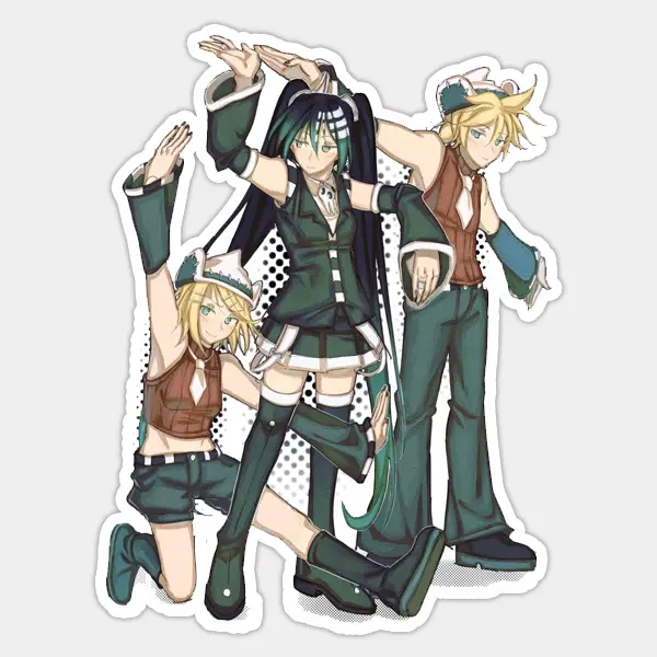 Kagamine Rin & Len x Soul Eater anime sticker - TikTok Shop