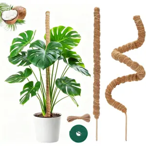 Moss Pole,2 Pack 27 Inch Monstera  Support, Upgraded 7mm  core Moss Poles for Climbing Indoor  DIY, Coco Coir  Pole Moss  Stick Support Stake Kit for Potted  Pothos