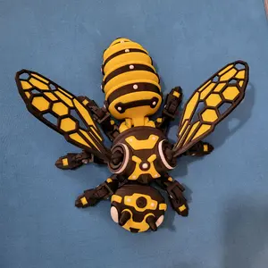 3d printed larger articulated Bee