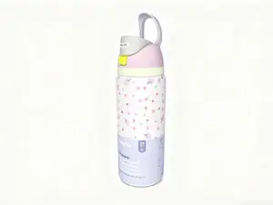 owala Pastel Floral Owala Water Bottle, Sakura Print, 24-Hour Cold Retention, Leak-Proof for School, Gym & Travel