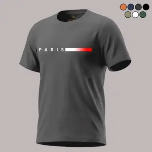 Men’s breathable casual T-shirt — an ideal choice for outdoor leisure wear; crew neck, short sleeves, machine washable, comfortable all year round, perfect for everyday outfits | Crew-neck T-shirt, all-season casual style, a perfect match for everyday out