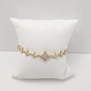 14K Gold laminated bracelet 6.5” inch length but has extension which reaches all the way to 7.5”