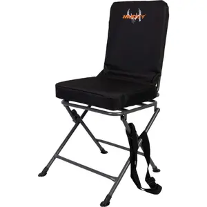 212 MAIN Padded Swivel Hunting Blind Chair, Black - Lightweight Foldable, Portable Outdoor, Swivel Camping Option for Sports & Outdoor Camping, Lightweight Foldable Chair, Portable Outdoor Chair