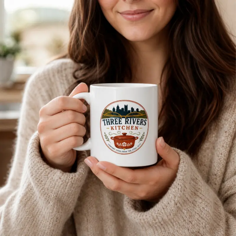 Three Rivers Kitchen 11 oz Ceramic Coffee Mug