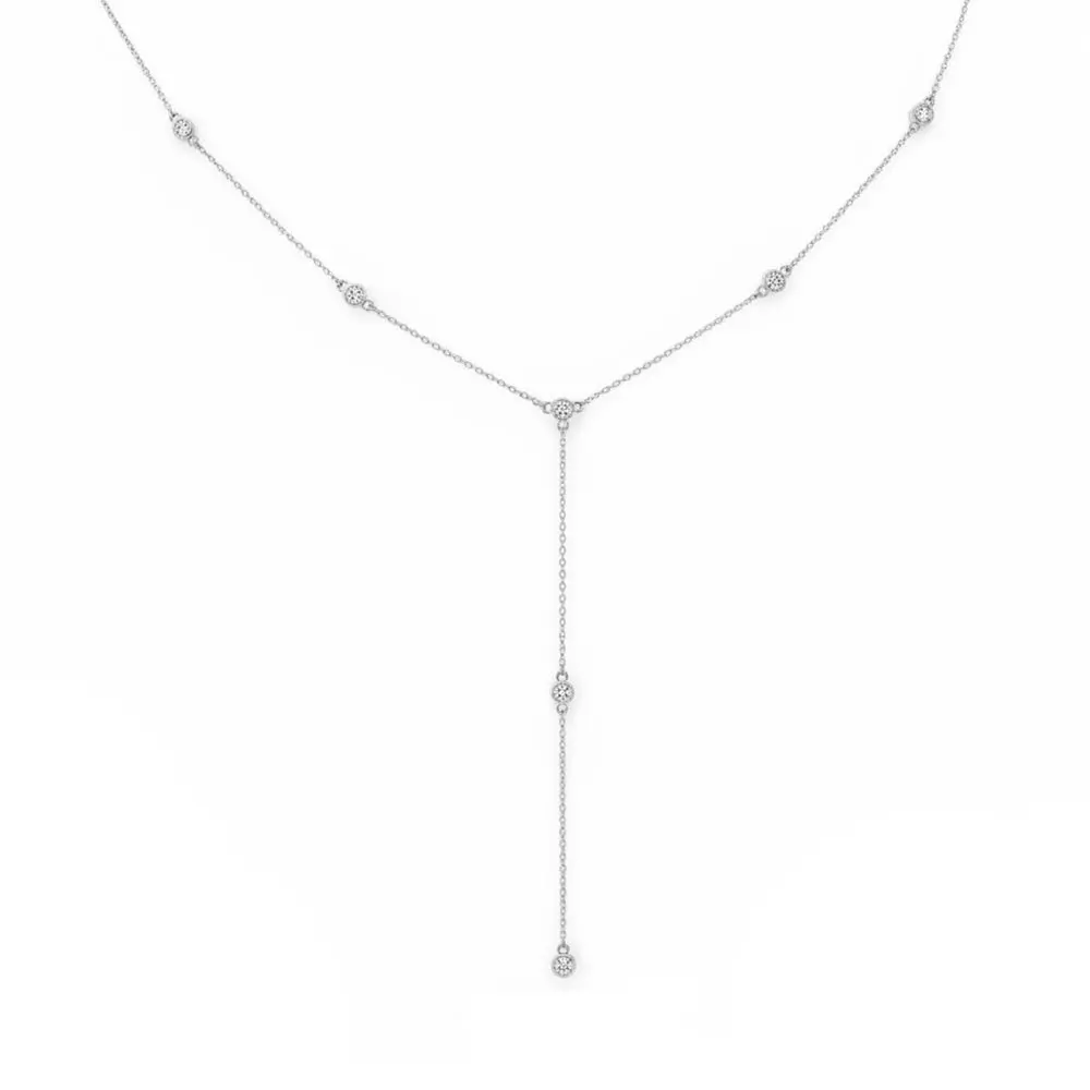 .32ct 14K White Gold Lab Grown Diamond Necklace 18"