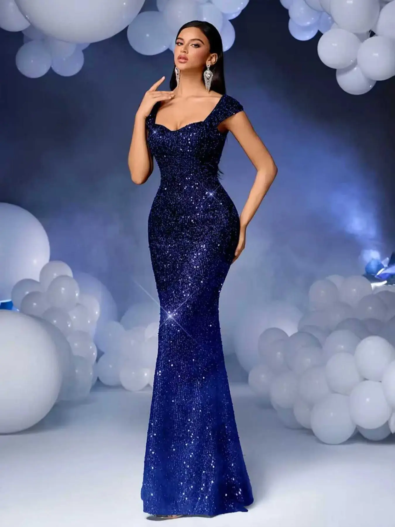 blue satin cowl neck dress Satin Cowl Neck Maxi Dress