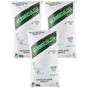 PVP Industries Medium Vermiculite Professional Grade Soil Conditioner, 3 Pack