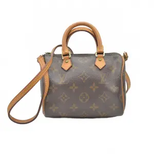 Pre-owned Louis Vuitton canvas Shoulder Bags $1920 Monogram Nano Speedy TR2156