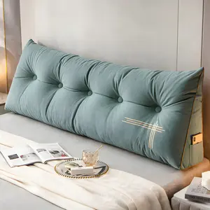 Large Headboard Pillow Triangular Wedge Pillow Cushion Position Support for Bed Sofa