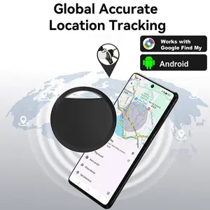 Google GPS Smart Locator Bluetooth Anti Loss Device Global Real time Positioning Item Tracking Key Finder Bidirectional Alarm Wallet Luggage Phone Anti Loss Tool Compatible with Android Portable Tracking Patch