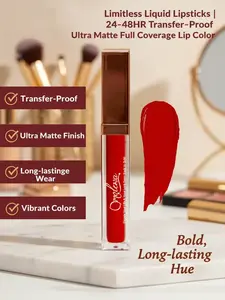 Limitless Liquid Lipsticks | 24–48HR Transfer-Proof Ultra Matte Full Coverage Lip Color