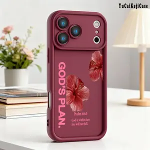 GOD'S PLAN Phone case for iPhone Samsung 17Pro Max Air 16 15Plus 14 13 12 11 XR XS Galaxy S25 S24 S23 S22 S21 A54 A53 A52, Full-Coverage Lens Protection, Shockproof Drop, Protection Durable, Bible Quote Phone Case for Everyone, Religions, Beliefs - JY11