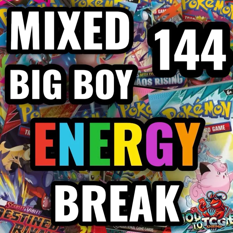 TCG SHRIMP Pokemon (ENERGY BREAK) POKEMON BIG Pack Break (144x)