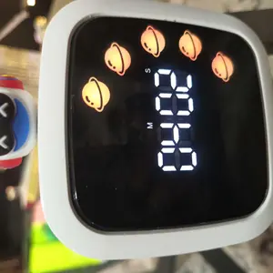 Yunbaoit Digital Visual Timer for Kids Rechargeable 99-Minute Silent Countdown with 19 Ringtones 9 DIY Color Petal Display Time Management Tool with Pause Function Kitchen Utensils Set Thanksgiving Cooking Utensils