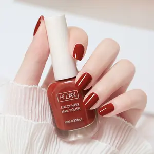 wine red Nail Polish 1PCS(0.35fl.oz) - Water-based Nail Polish. No LED Lamp Needed, Quick-drying, Long-lasting, Peelable Nail Polish, Suitable for At-home DIY Nail Art Manicure. An Ideal Gift for Spring And events. Nail Care