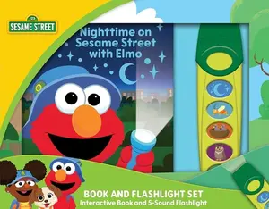 Sesame Street: Nighttime on Sesame Street with Elmo Book and 5-Sound Flashlight Set [With Battery] -- Pi Kids, Mixed Media Product