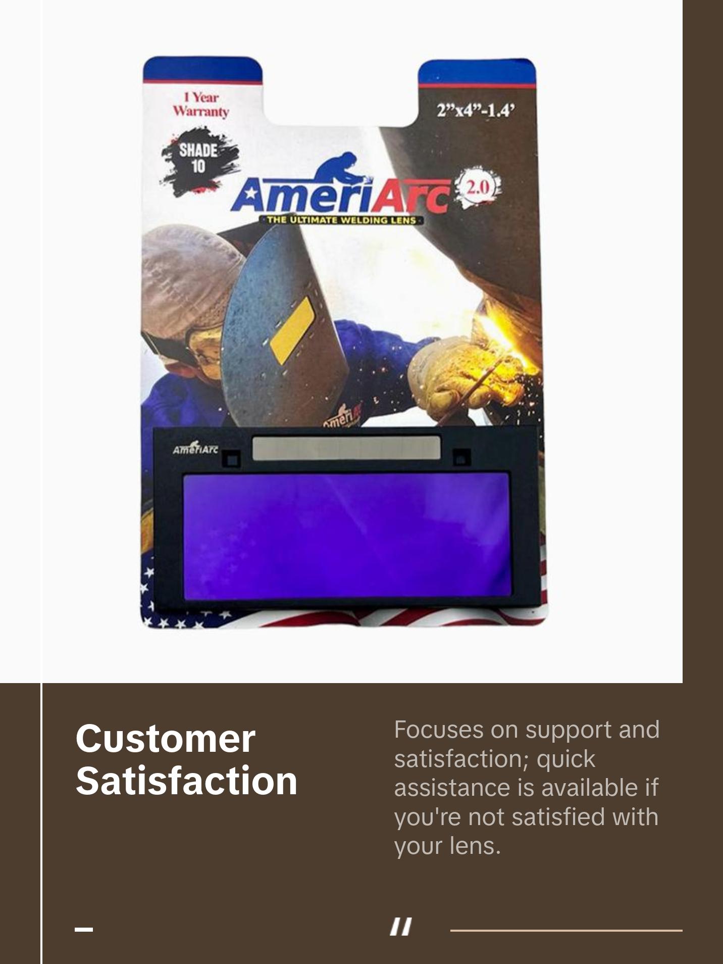 AmeriArc HD Welding Lens Shade 10 AmeriArc HD Welding Lens Shade 10