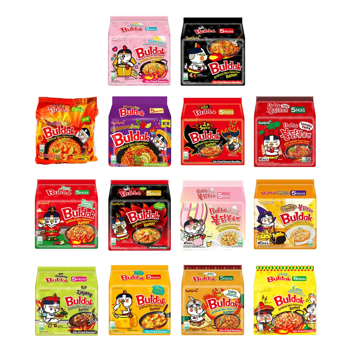 Samyang Buldak Ultimate Spicy Ramen Collection Instant Food Korean Noodle
