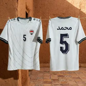 2026 Home & Away Iraq National Soccer Team Style Jersey Home Shirt, Patriotic Soccer Jersey, All Over Print Unisex Soccer Jersey, Sports Fan Apparel Top