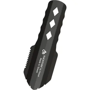 Ultralight Backpacking Trowel Aluminum Shovel Small Potty Multitool with Longer Handle Design Essential for Hiking, Camping and Survival Bags(Black 1 Pack)
