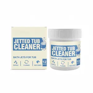 Bathtub Cleaning Tablets Whirlpool Tub Cleaner Jacuzzi Cleaning Tablets Limescale Remover Stain Remover Deep Clean Dirt Soap Scum Hard Water Buildup Bathroom Tub Cleaner
