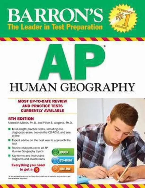 USED-Barron's AP Human Geography with CD-ROM by Meredith Marsh Ph.D. (Paperback)