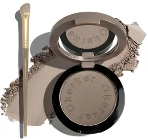 Cool Toned Contour Palette with Mirror, Taupe Grey Contour Powder for Fair Pale Light Cool Toned Skin,Neutralizes Redness, No Orange, Nose Contouring Bronzer Powder with Nose Contour Brush