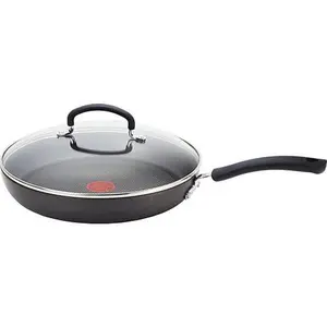 T-fal E7659864 Ultimate Hard Anodized ThermoSpot 12" Covered Sauté Pan