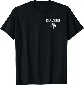 100% Cotton Dialysis Nephrology Registered Nurse Hospital RN T-Shirt T-Shirt