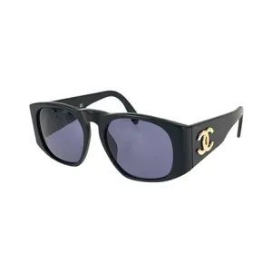 Pre-owned CHANEL Plastic Small Leather Goods Coco Mark Sunglasses