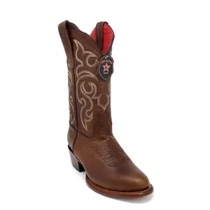 Los Altos Women's Walnut Oval Toe Western Boots