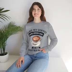 Coffee Sweatshirt, Unisex Crewneck Jumper, Caffeine Lover Gift, Cozy Pullover, Coffee Lover Apparel, Funny Java Top